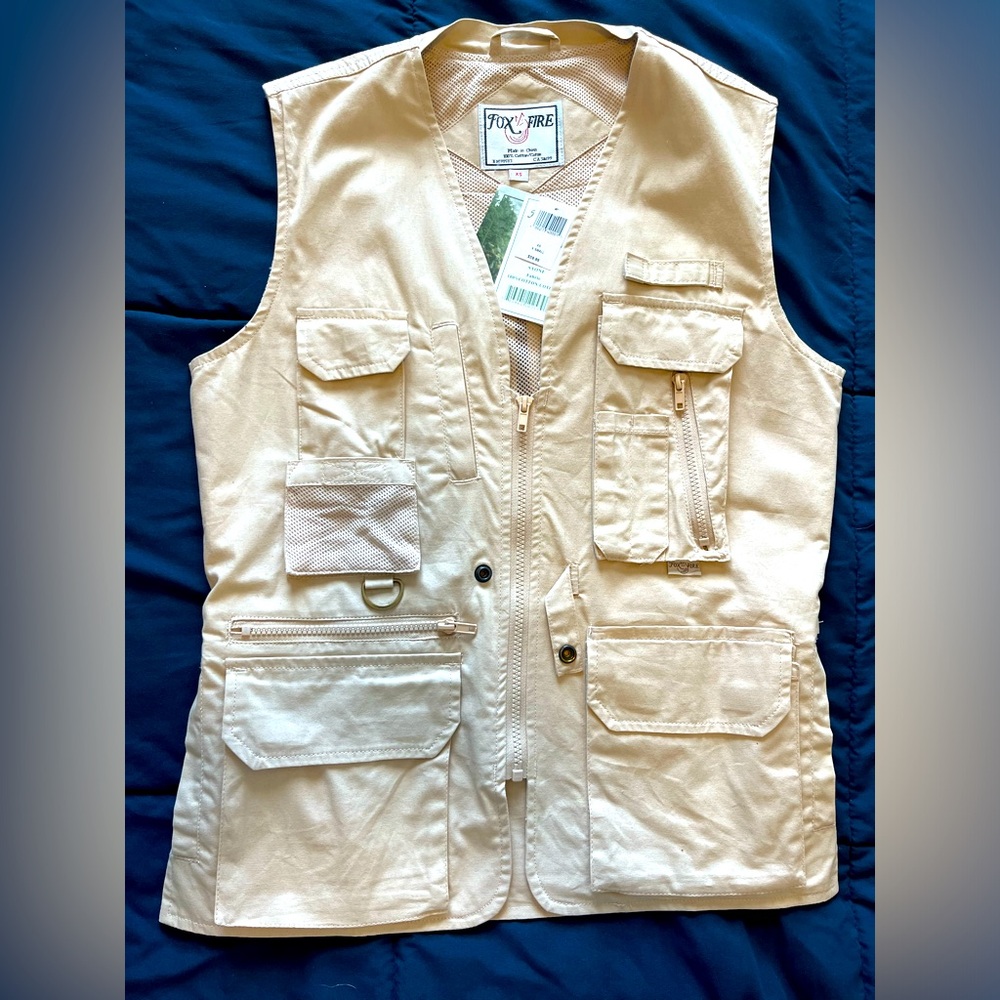 NWT Fox Fire Ultimate Vest Size XS Color Stone